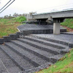 Hot-dip galvaniserad hexagonal mesh Gabion Madrass